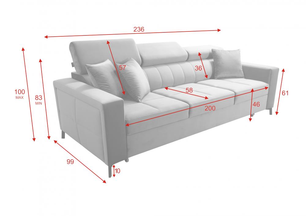 Sofa Sid 236cm