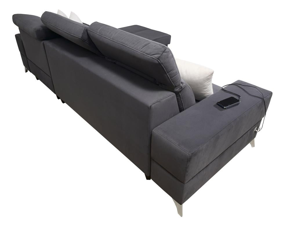 Corner sofa bed Deu 286x184