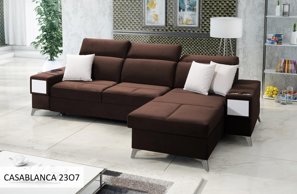 Corner sofa bed Deu 286x184