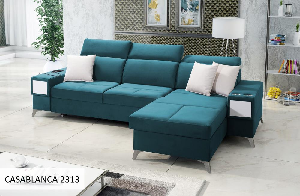 Corner sofa bed Deu 286x184