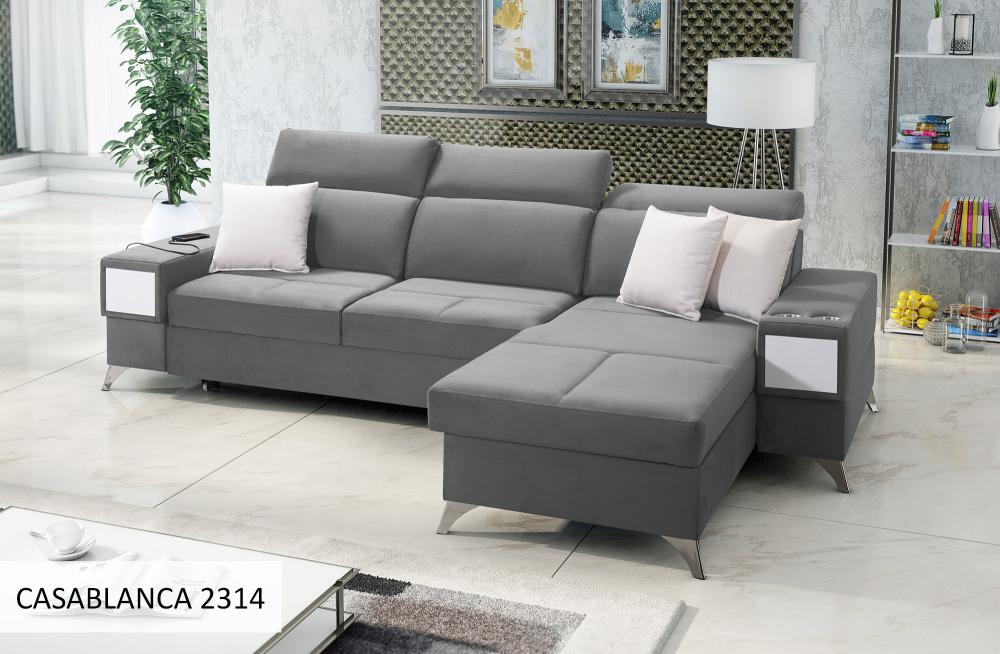 Corner sofa bed Deu 286x184