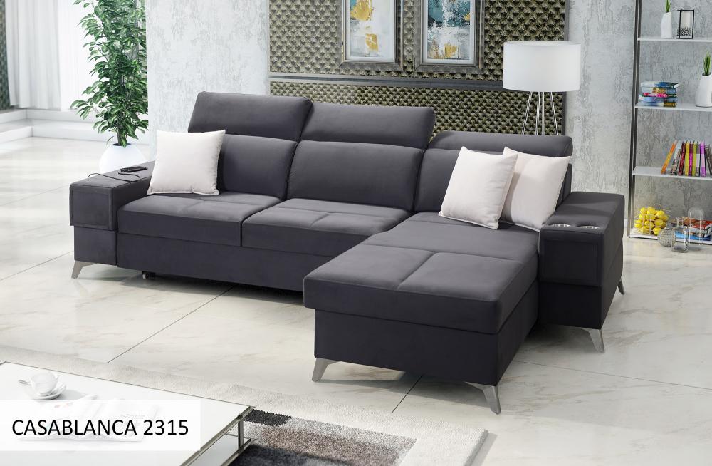 Corner sofa bed Deu 286x184