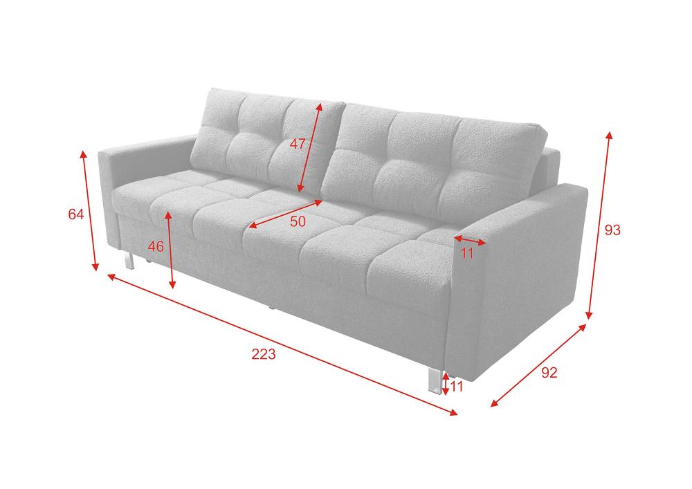 Sofa bed INEZ 223 cm